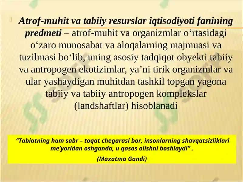 ATROF-MUHITNI QADRLASh: USULLARI 6