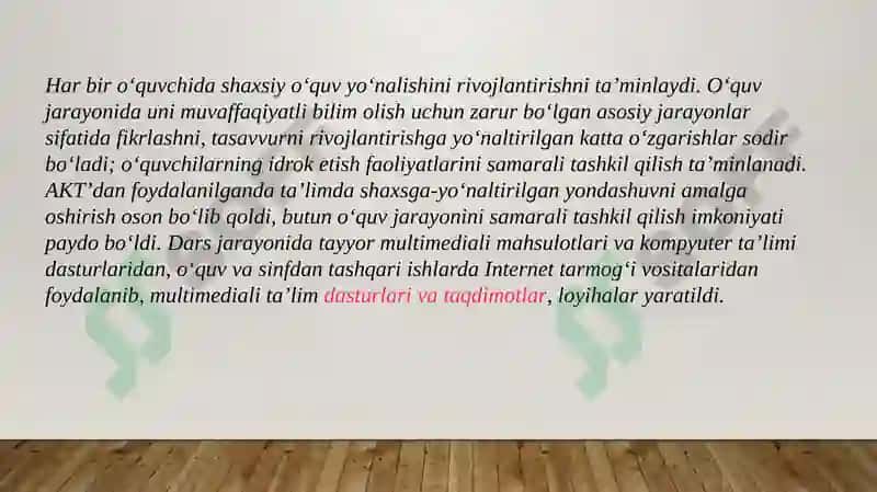 Boshlang'ich sinflarda axborot texnologiyalari 6