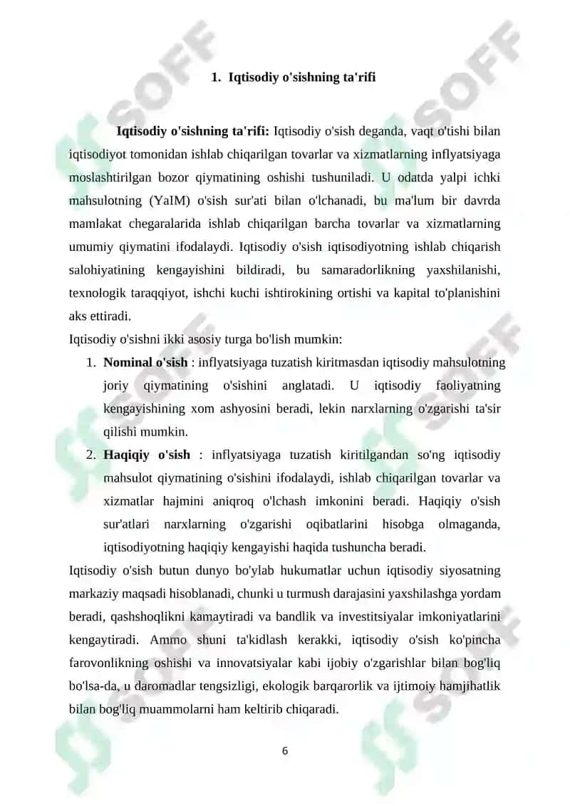 IQTISODIY OʻSISH MODELLARI 6