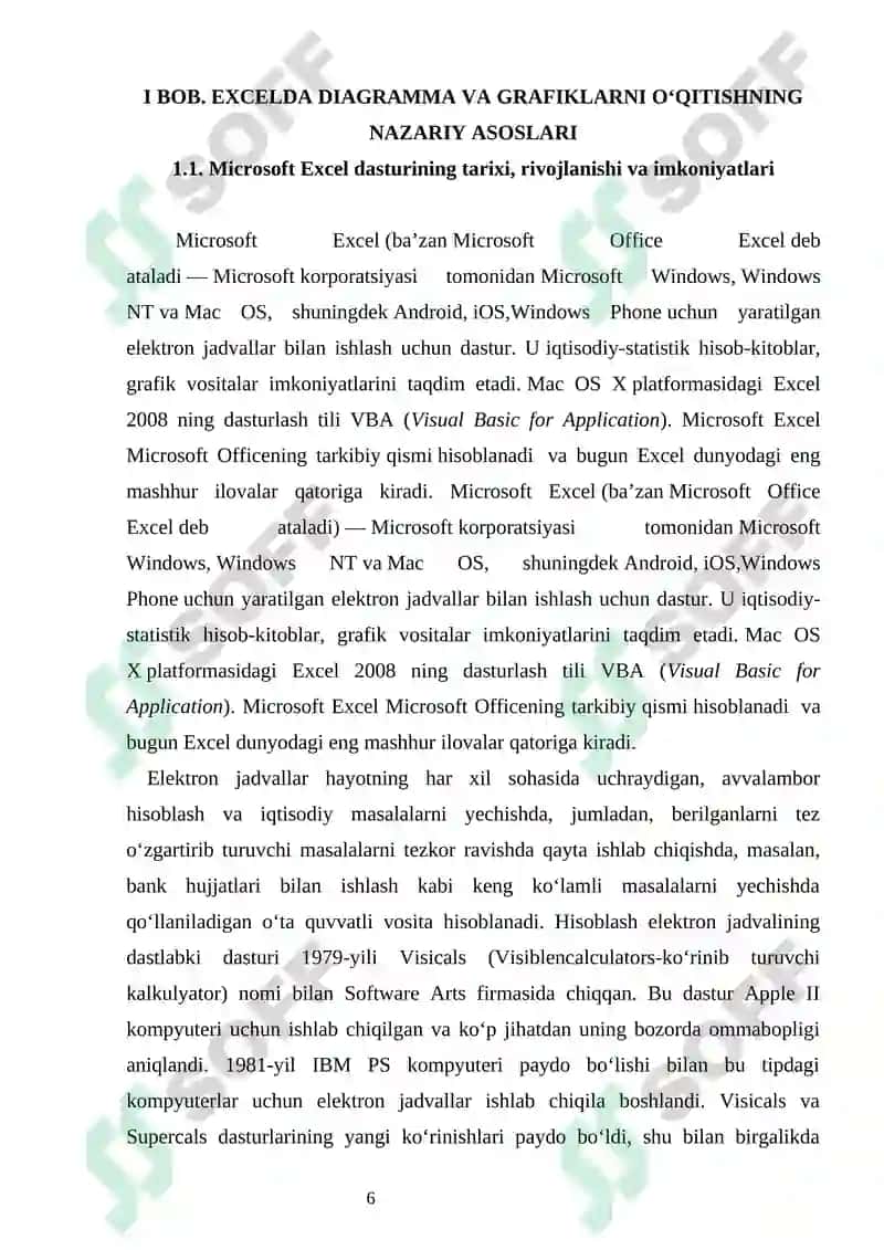 "8 - sinfda Excelda formulalar va funksiyalar" 6