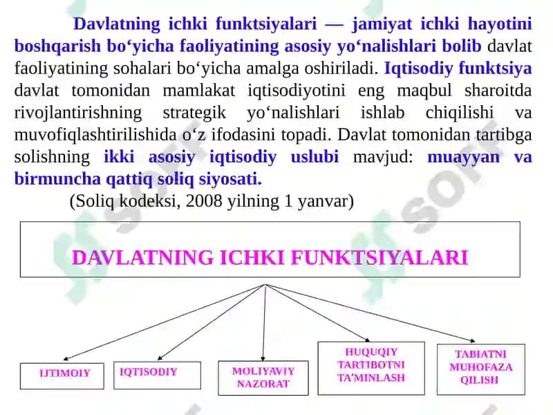 Davlatning Funktsiyalari 6