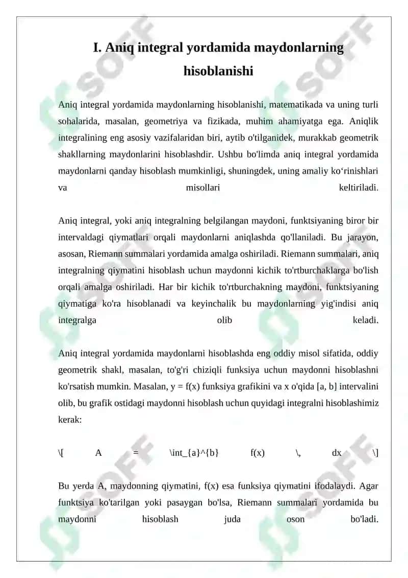 Aniq integralning geometrik tatbiqlari 6