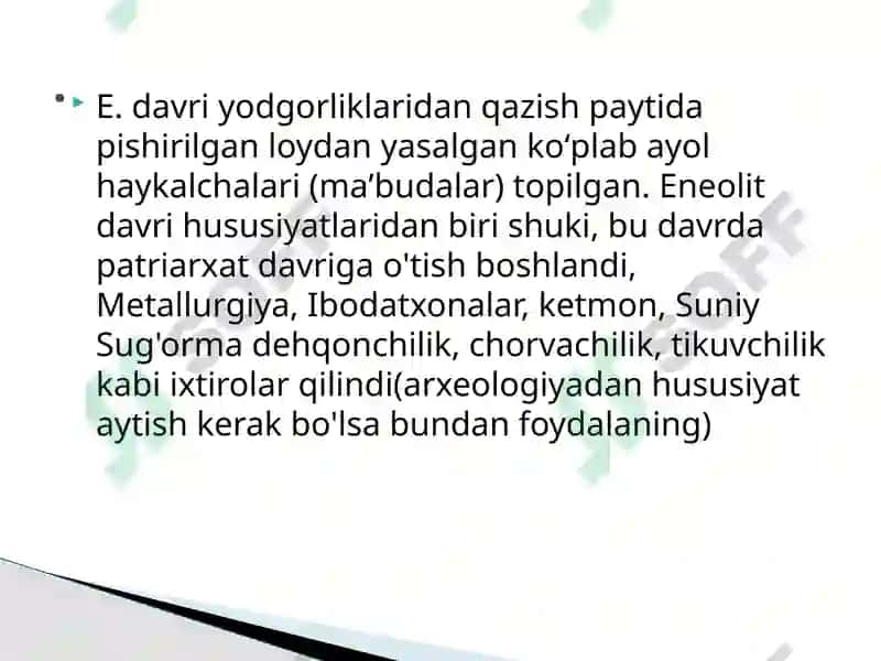 O’rta Osiyodagi eniloid davri ibtidoiy manzilgohlar 6