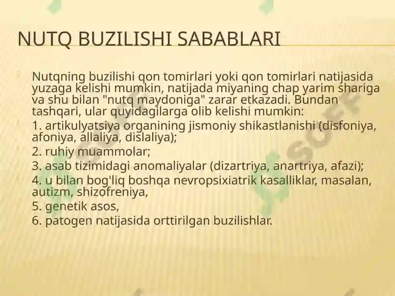 Mahalliy miya jarohatlanishida nutqning buzilishi 6