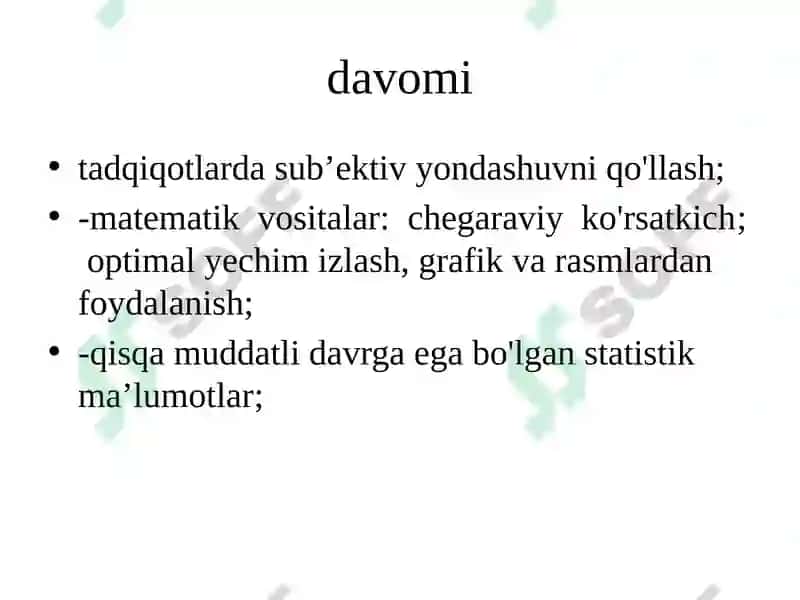 Iqtisodiy ta'limotlar marjinalizm 6