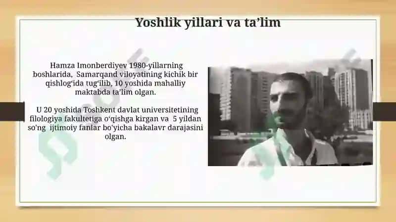 Hamza Imonberdiyev hayoti va ijodi 6