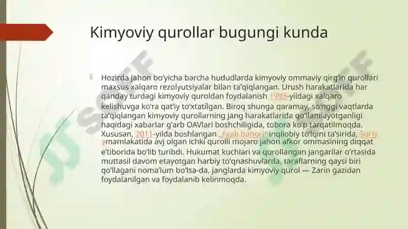 Kimyoviy Qurol 6