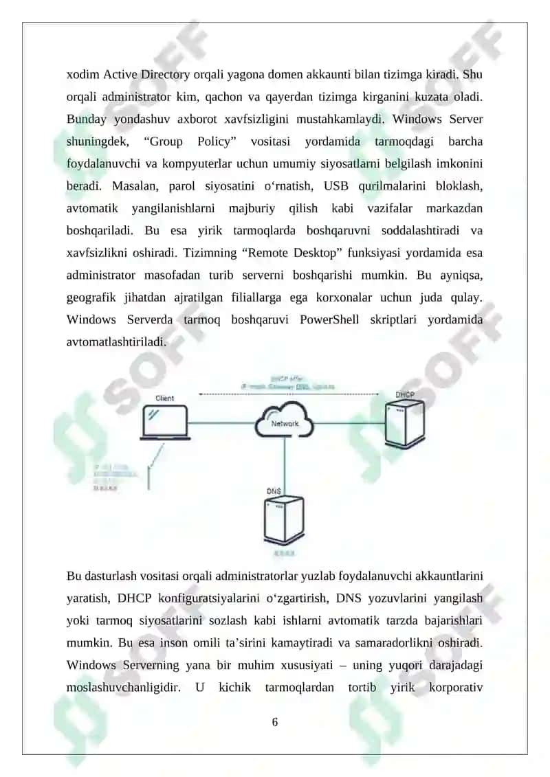 Windows server operatsion tizimi 6