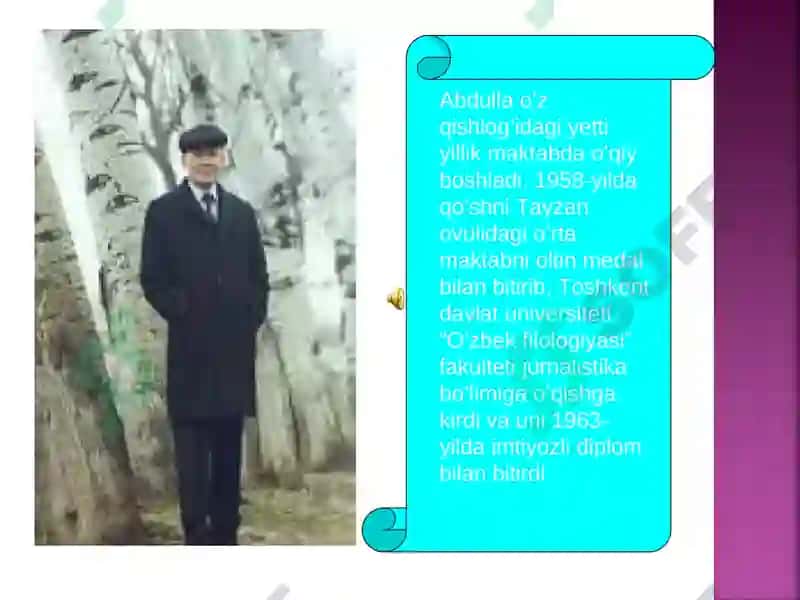 Abdulla Oripovning hayoti va ijodi 6