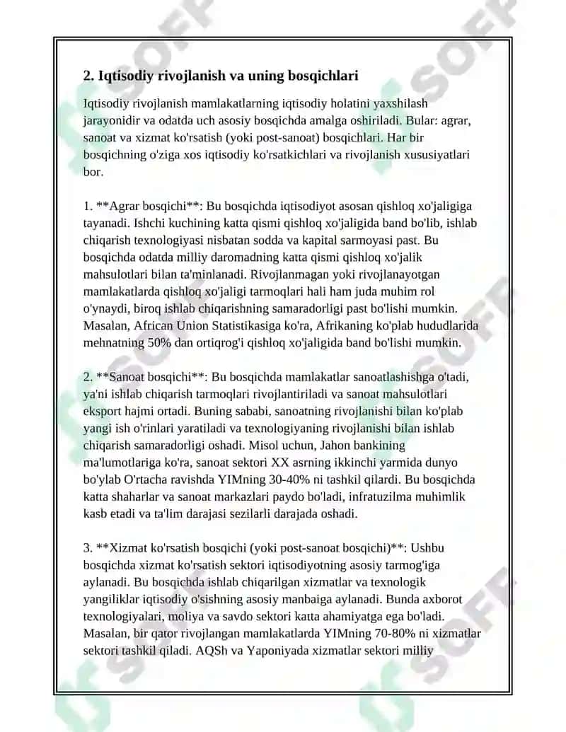 IQTISODIY RIVOJLANISHNING SIKLLILIGI VA IQTISODIY SIKL NAZARIYALARI 6