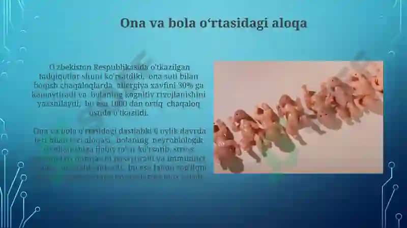 Ona va bola salomatligini ta'minlash 6