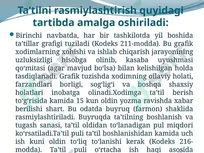 MEHNATGA HAQ TO‘LASH TIZIMI VA UNI BELGILASH TARTIBI 6