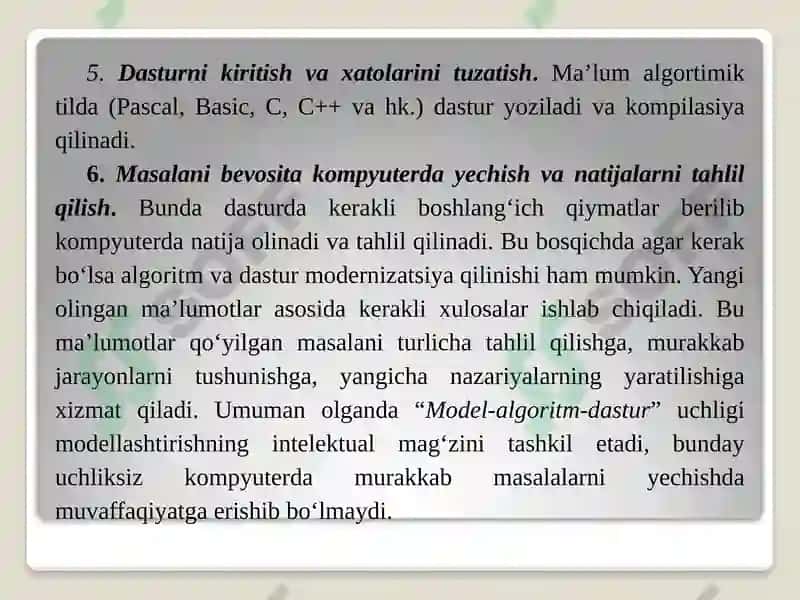 Zamonaviy dasturlash texnologiyalari 6