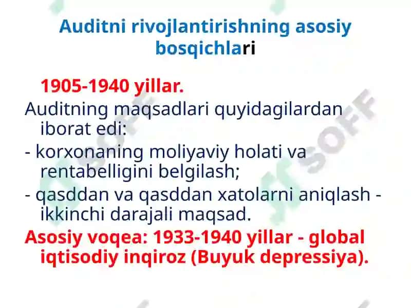 Auditorlik faoliyatining xalqaro tajribasi 6