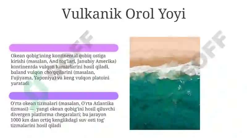 Dunyo okeani suv osti relyefi xususiyatlari 6