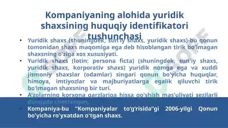 Yuridik shaxsnig ta'siri 6