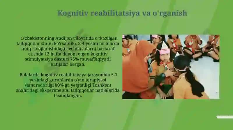 Ilk yoshdagi bolalarning reabilitatsiyasi 6