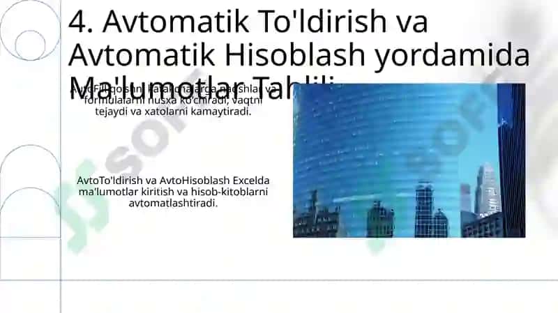 Avtotoldirish va avtohisoblashlar 6