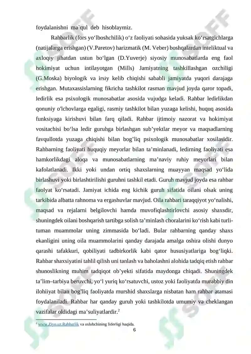 Uslubchining liderlik va rahbarlik xususiyatlari 6