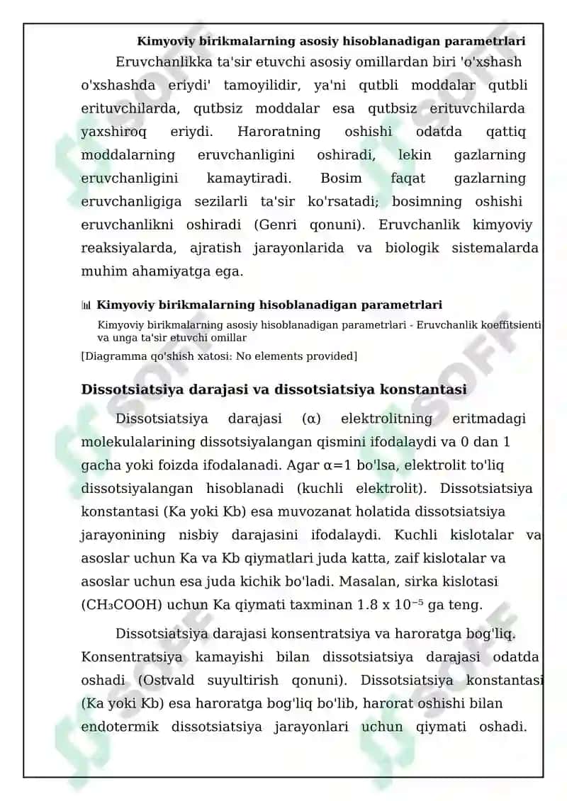 Kimyoviy birikmalarning hisoblash mumkin bólgan parametrlari 6