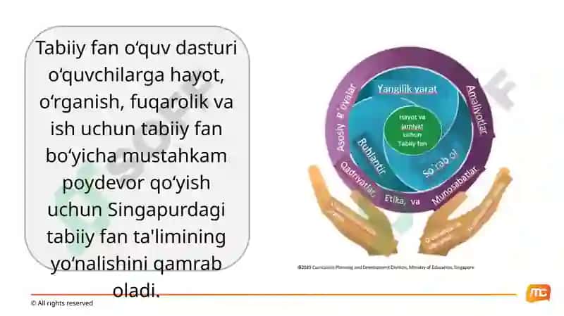 Singapur Tabiiy fan o‘quv dasturi asosini tushunish (STO‘D) 6