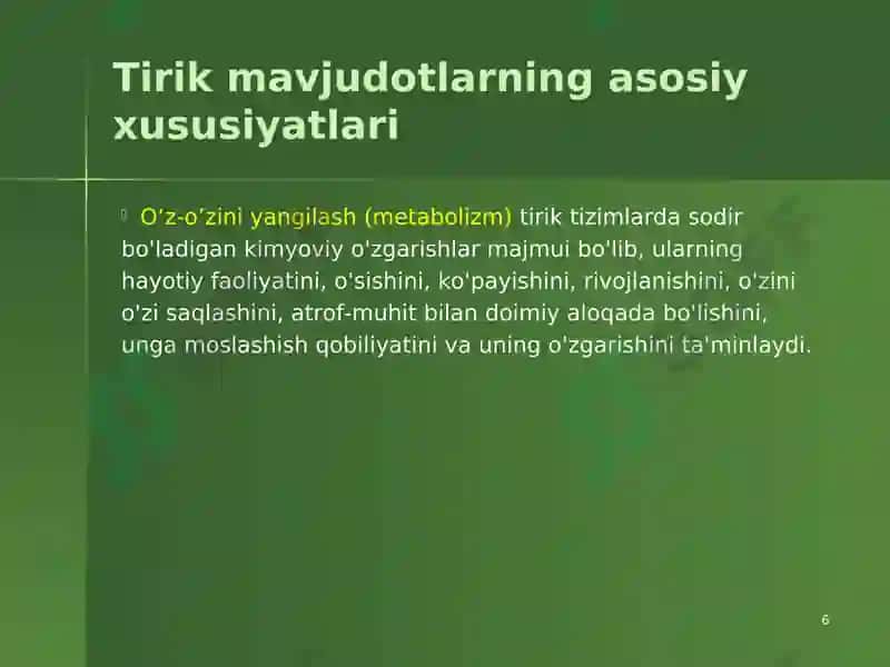 Tibbiy Biologiya 6