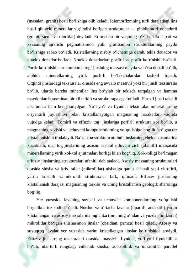 Metamorfik tog’ jinslari va ularning turlari 6