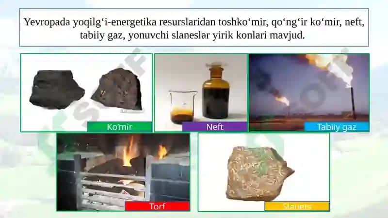 Yevropaning tabiiy sharoit va resurslari 6