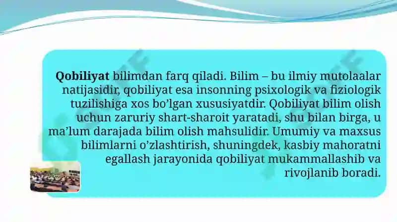 QOBILIYAT VAPEDAGOGIK QOBILIYATHAQIDA TUSHUNCHA 6