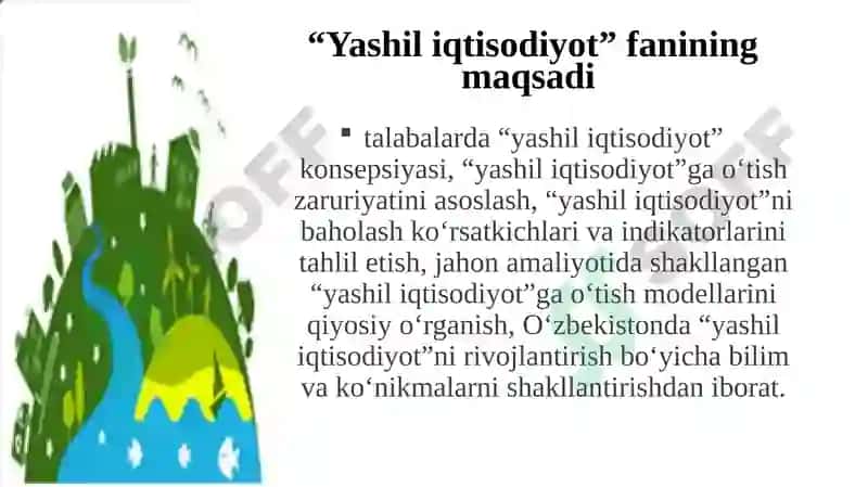 Yashil Iqtisodiyot 7