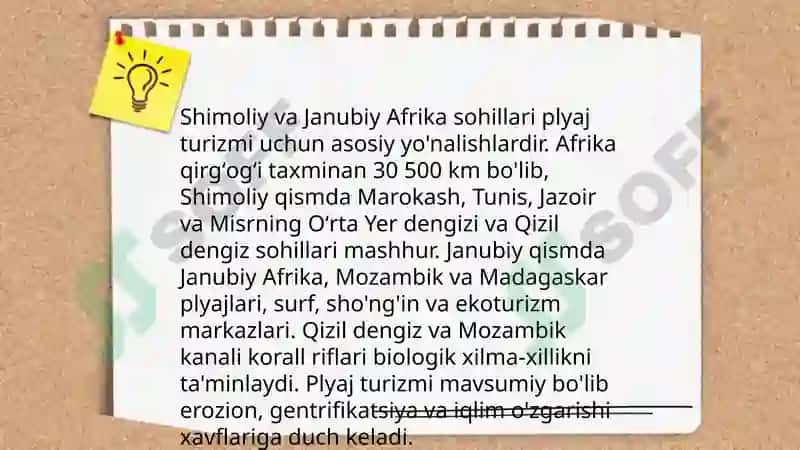 Afrika mintaqasining turizm geografiyasi 7