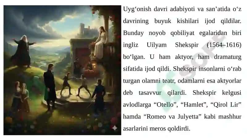 GUMANIZM: G‘ARBIY YEVROPADA YANGI DAVR MADANIYATI VA FANI 7