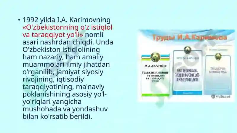 O‘zbekistonningo‘zigaxosistiqlolvataraqqiyotyo‘li 7