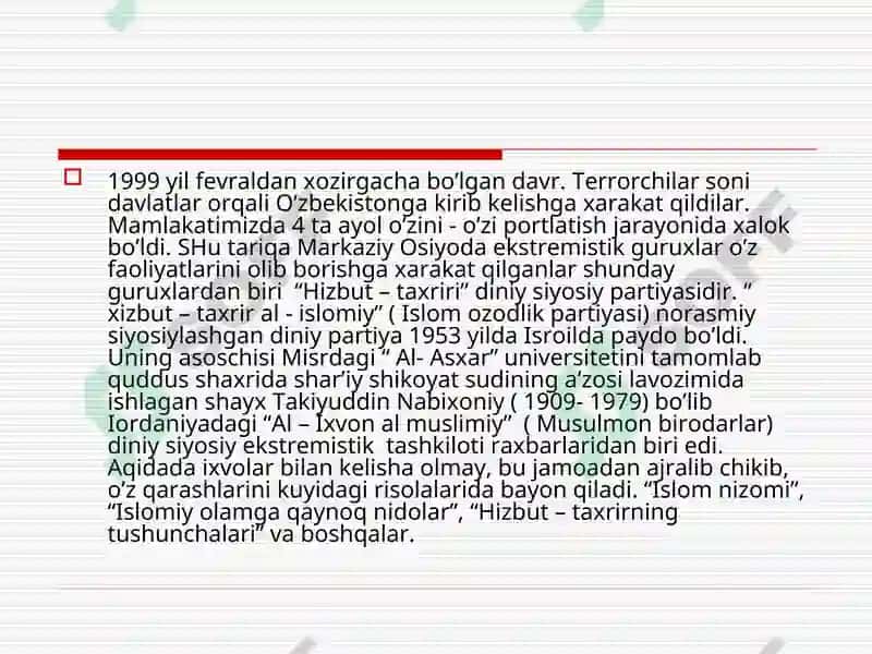 Diniy aqidaparastlikning kelib chiqishi va mohiyati 7