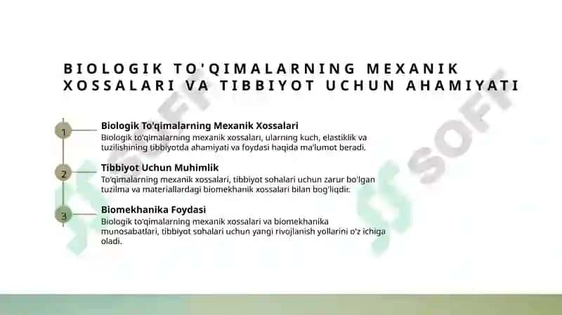 Biologik to‘qimalarning mexanik xossalari 7