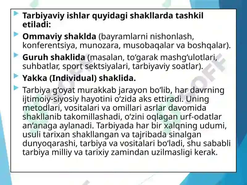 TARBIYANING UMUMIY METODLARI 7
