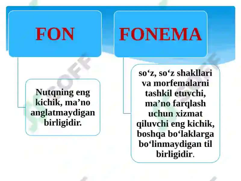 FONETIK–FONOLOGIK VA LEKSIK SATH 7