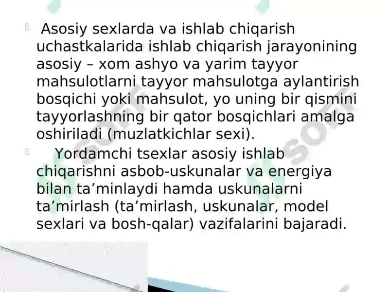 Korxona rejalari tuzilmasi 7