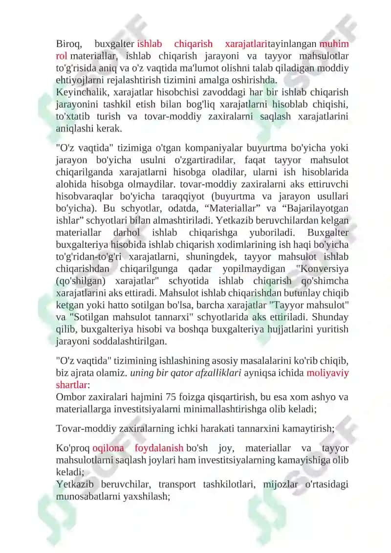 Activity-based-costing (A,B,C) usuli 7