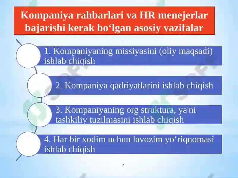 Tashkilotxodimlarini boshqarish 7