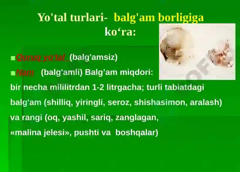 Nafas tizimi sorab surishtirish ikp 7