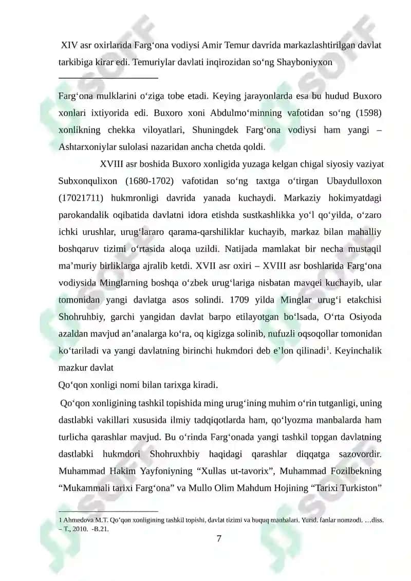 Qoʻqon Xonligi Davlatchilikning Ijtimoiyosi 7