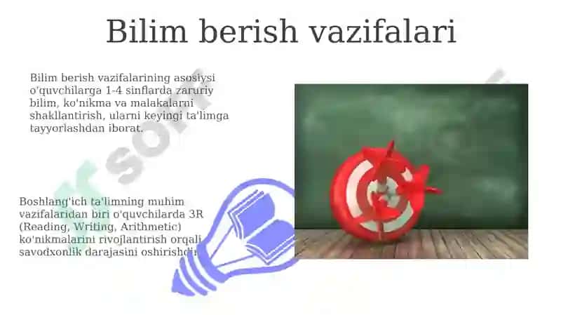 Boshlang'ich ta'limning maqsadi va vazifalari 7
