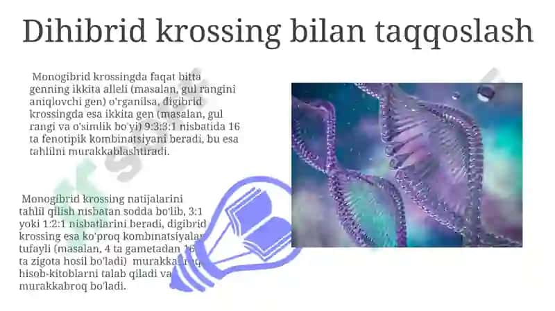 Monogibrid O'zaro Changlanishning Amaliy Ahamiyati 7