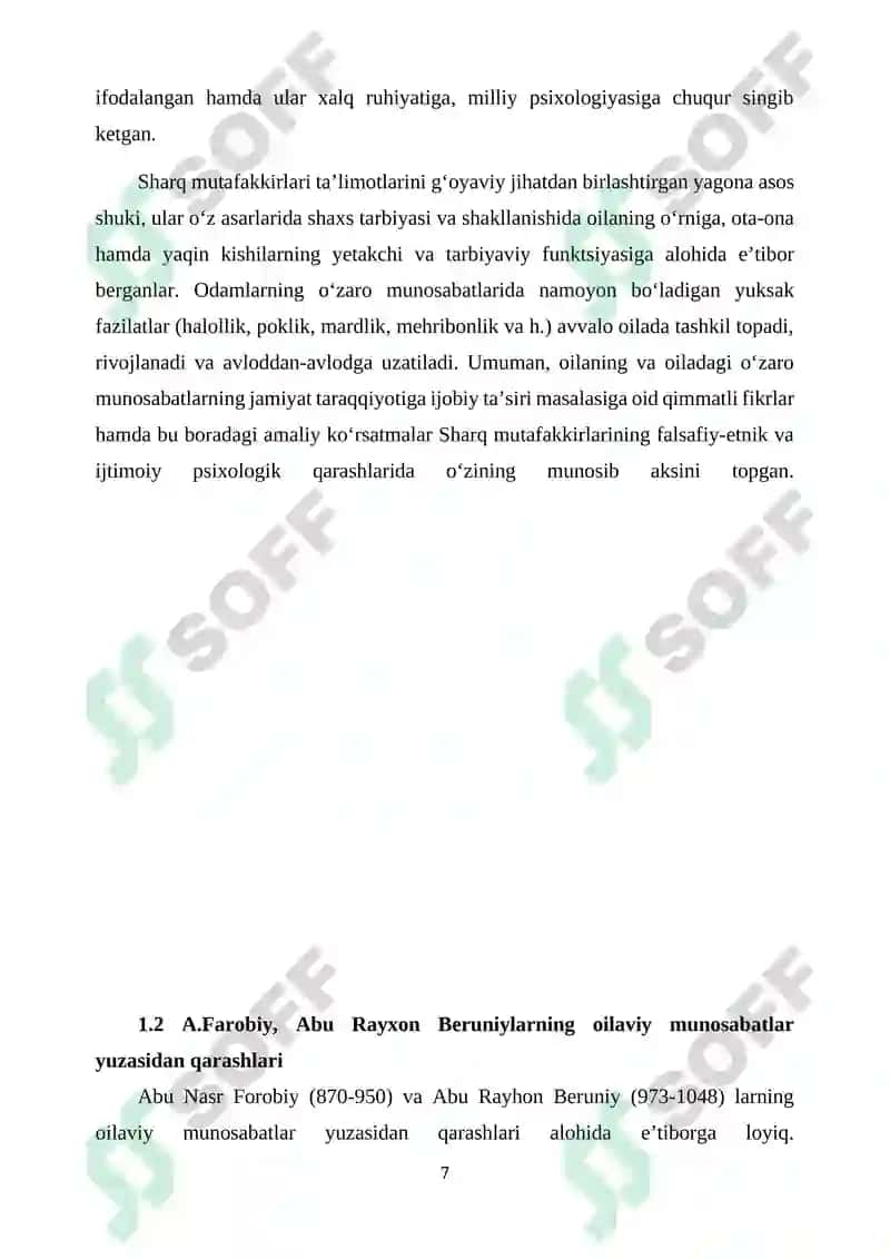 Sharq mutaffakirlarining oila tarbiyasiga fikrlari 7