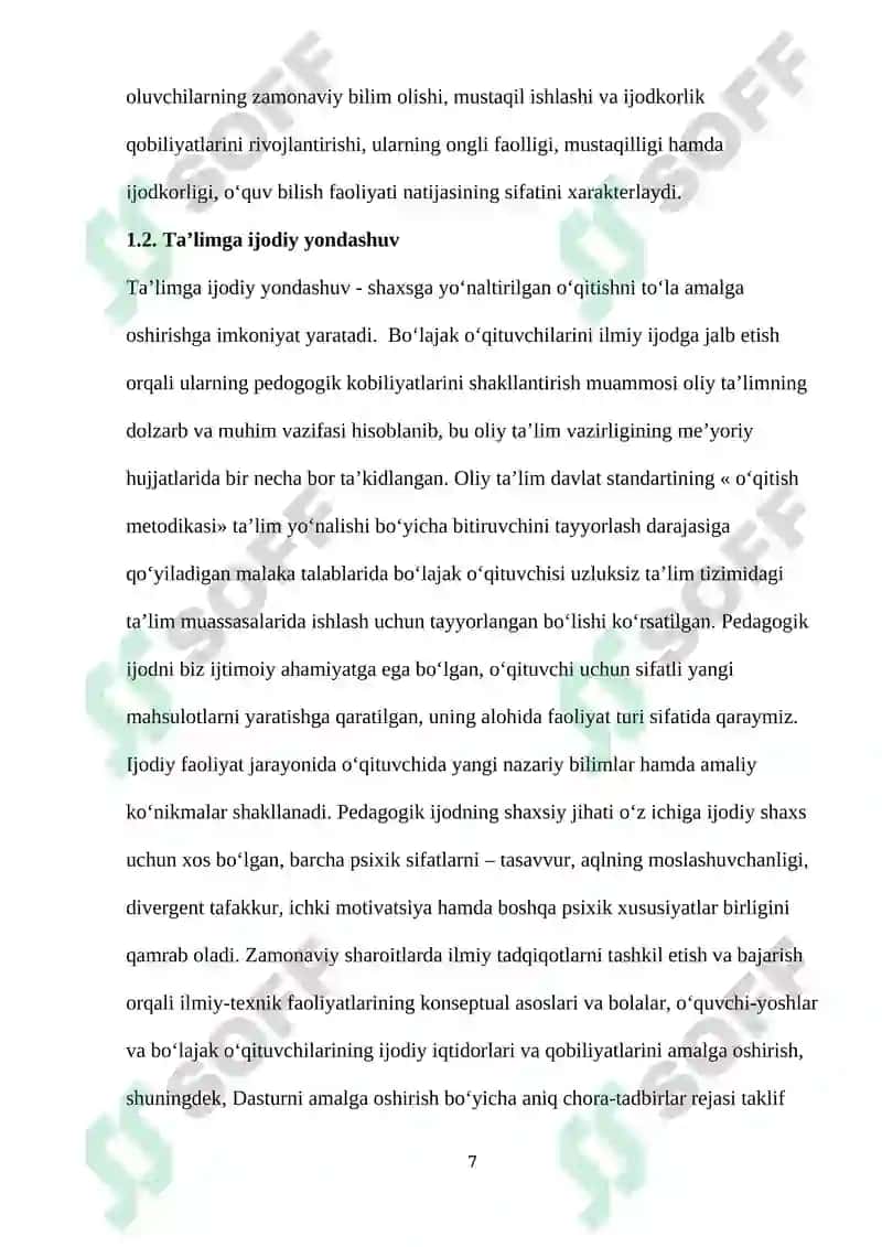Zamonaviy fanda “kasbiy tayyorgarlik” 7