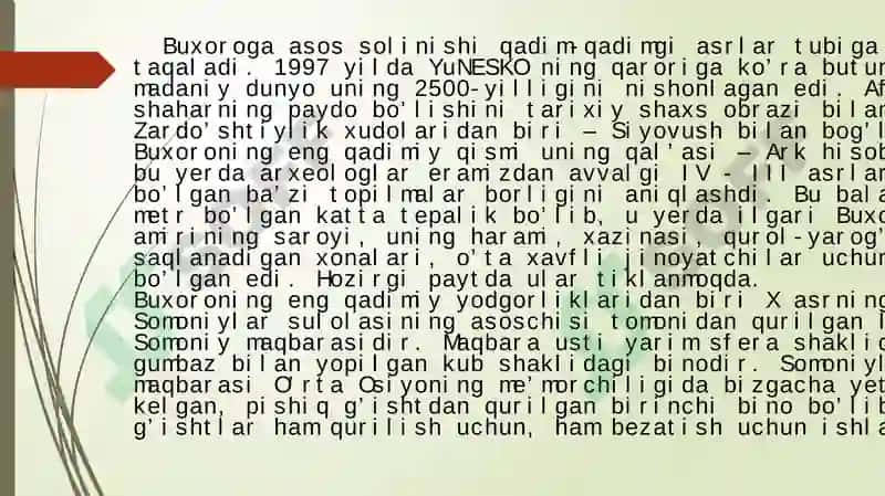 O`zbekistonning qadimgi tarixiy obidalariga oid adabiyotlar 7