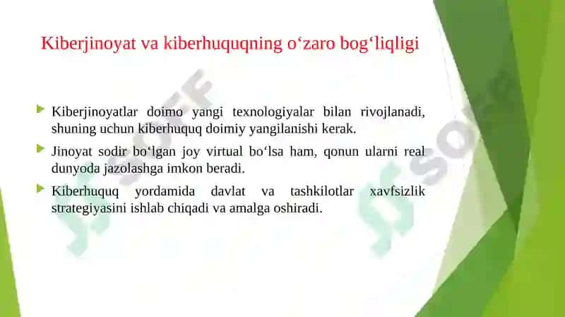 Kiberjinoyat va kiberhuquq. 7