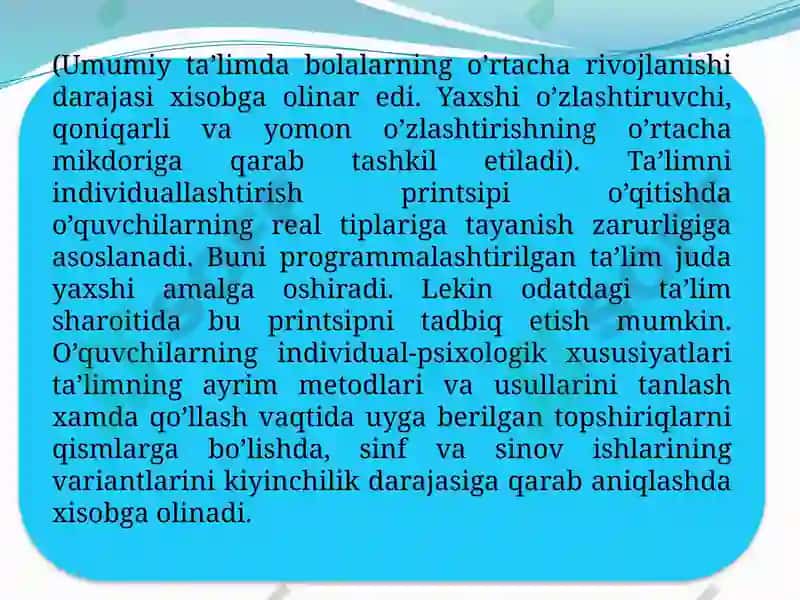 Differensial psixologiyaning vazifalari va tadqiqot metodlari. 7