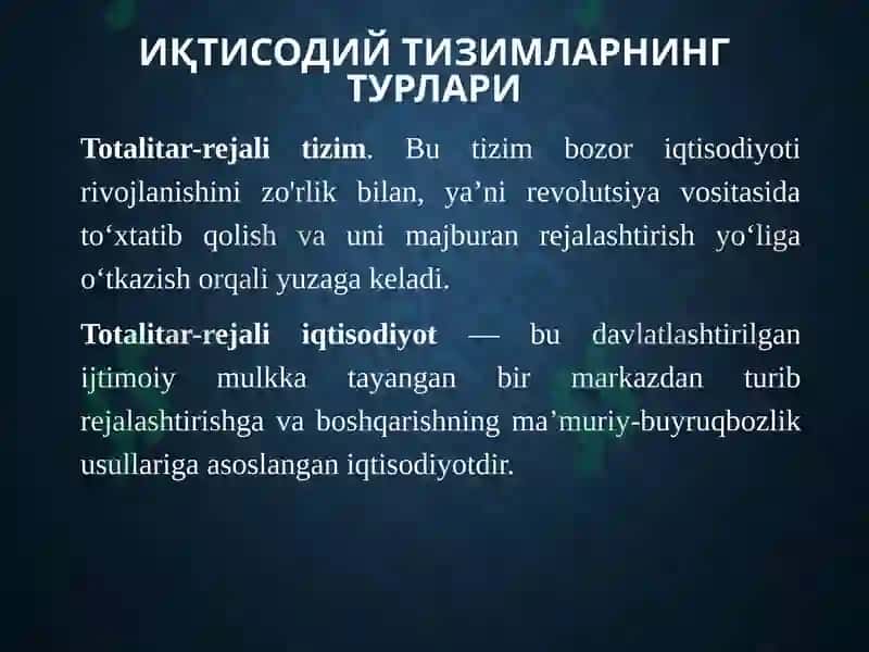 Иқтисодийтизимлар 7